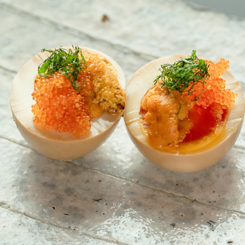 Sea urchin and Eggs